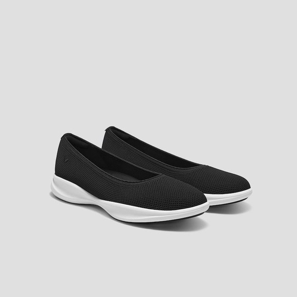 Vivaia Shoes - VIVAIA Comfortable Round Toe Water Resistant‎ Flat Shoes Black size EU/39 US/8